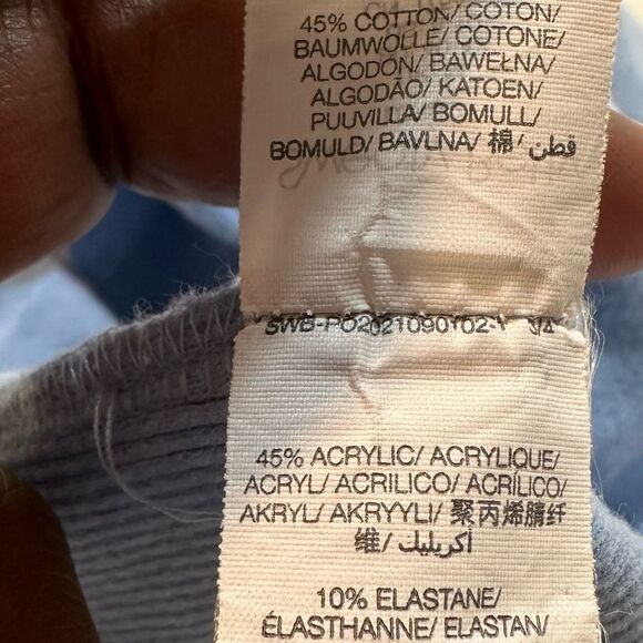 Sweaty Betty Blue Cowl Neck Sweatshirt Hoodie with Pockets Size 8-10 - Picture 9 of 12